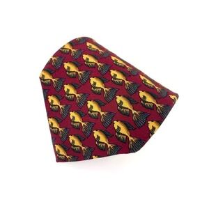 J. Garcia by Stonehenge “Fish” Vintage Men’s Silk Tie Made in USA Quirky